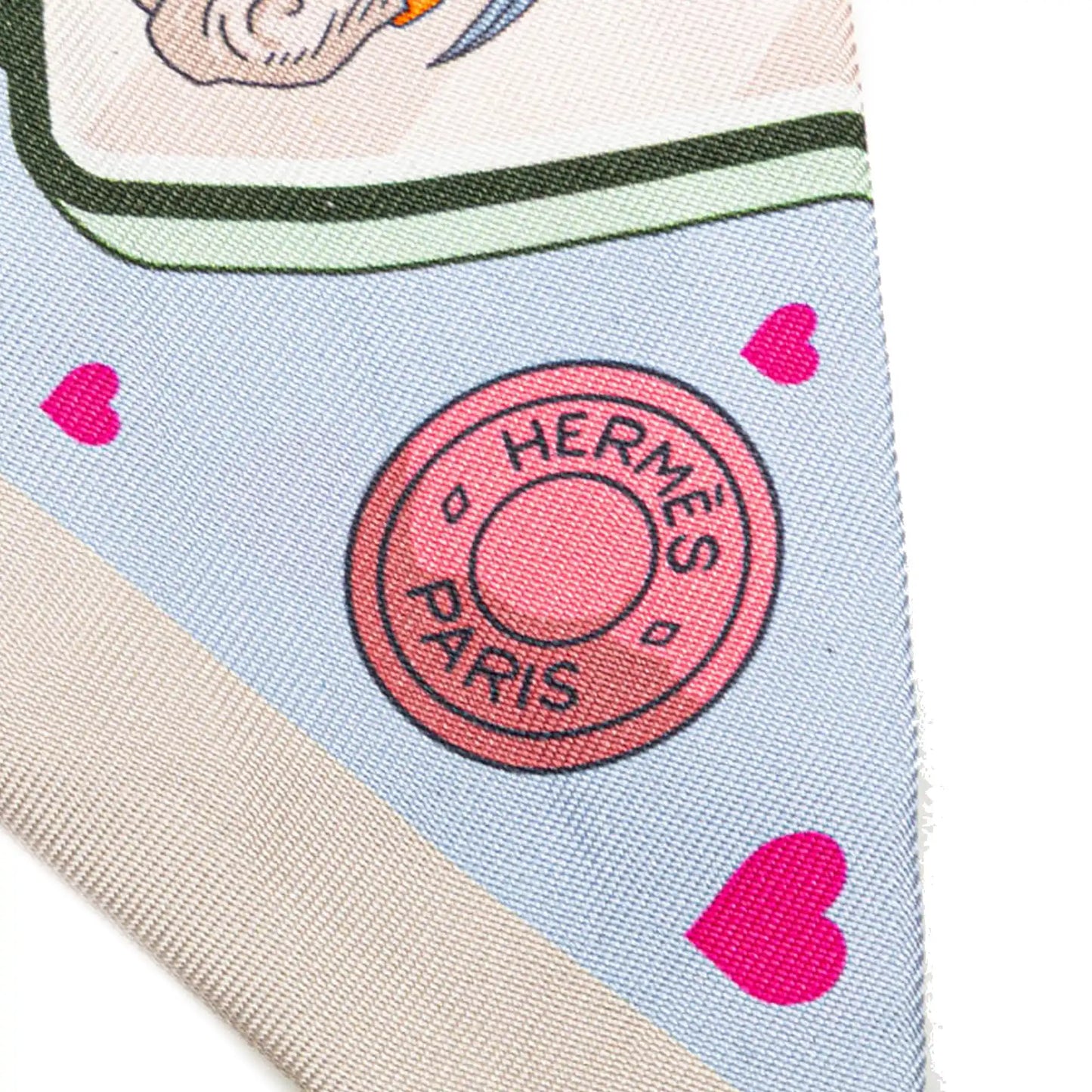 Hermès Story Silk Twilly Scarf
