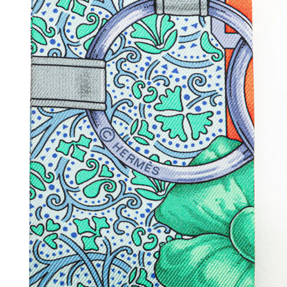 Hermès Grand Manege Fleuri Silk Twilly Scarf