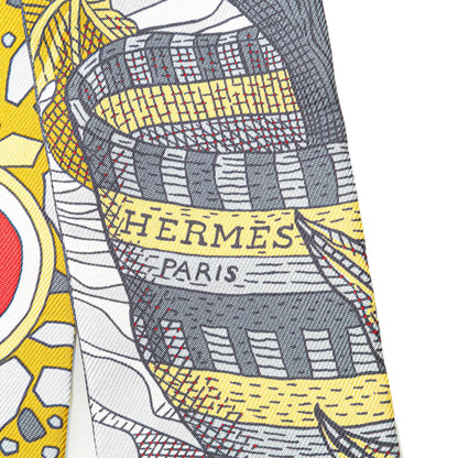 Hermès La Danse Des Amazones Twilly Silk Scarf