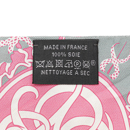 Hermès Ex-Libris Silk Twilly Scarf