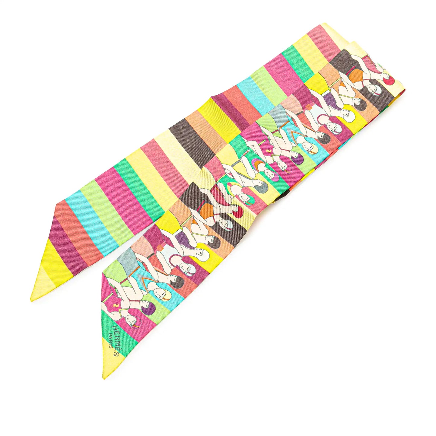 Hermès Swimmers Silk Twilly Scarf