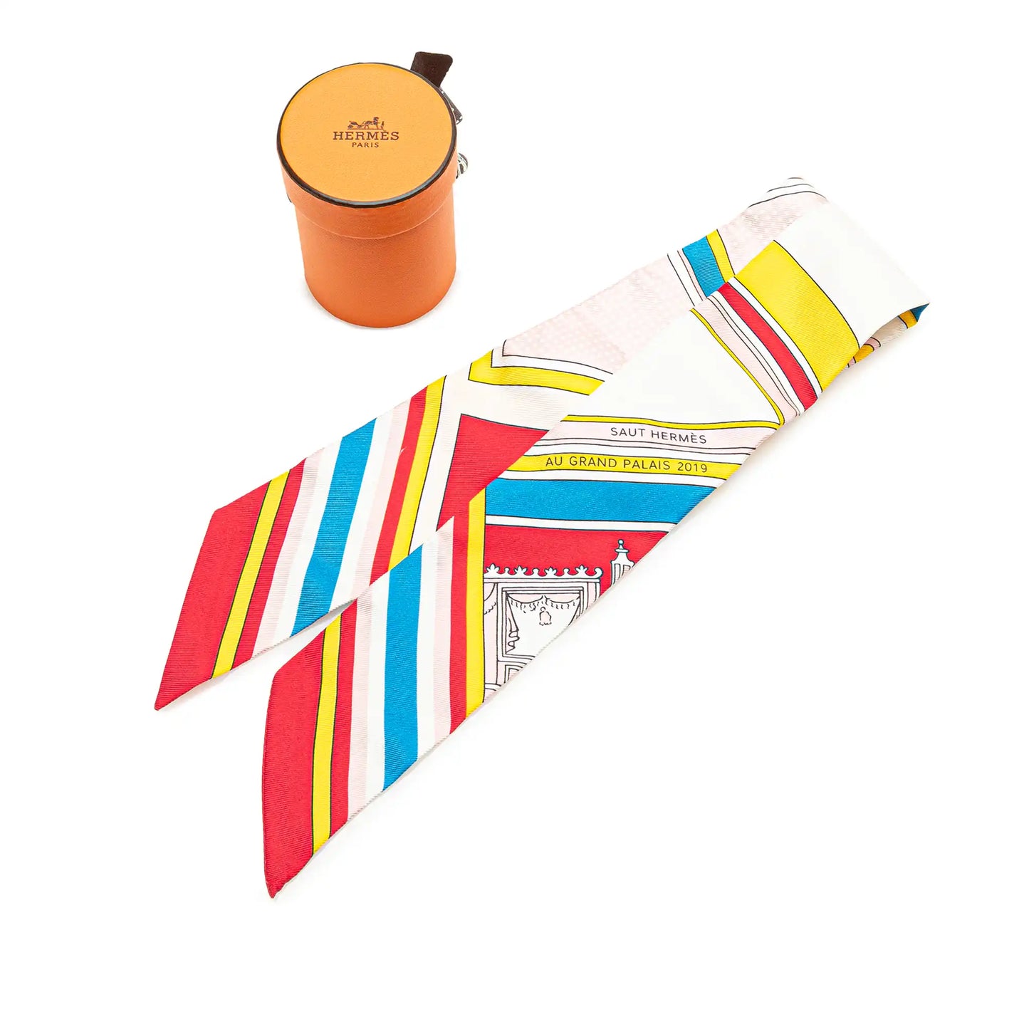 Hermès George Washington's Carriage Silk Twilly Scarf