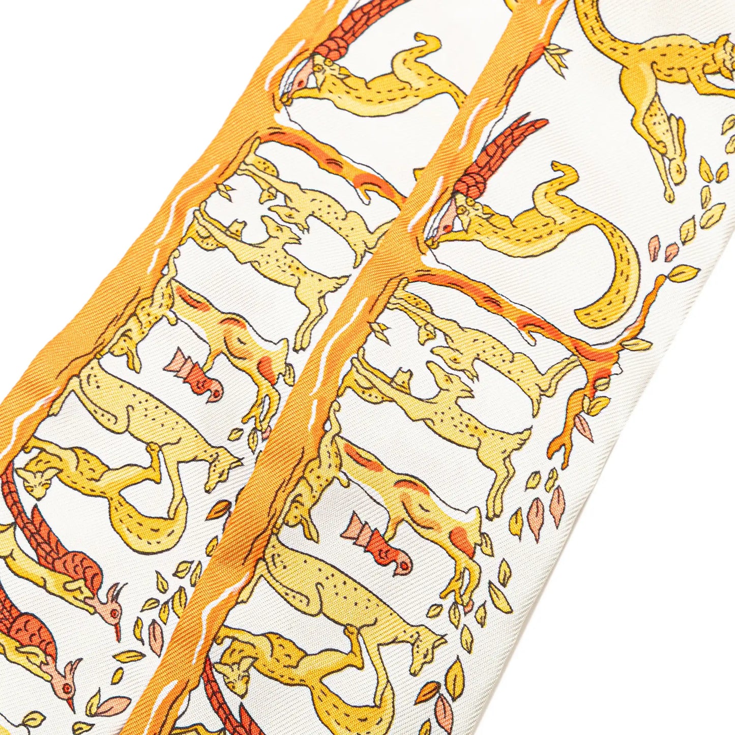 Hermès Alphabet Twilly Silk Scarf