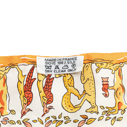 Hermès Alphabet Twilly Silk Scarf