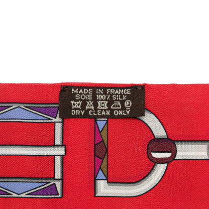 Hermès Festival Des Amazones Silk Twilly Scarf