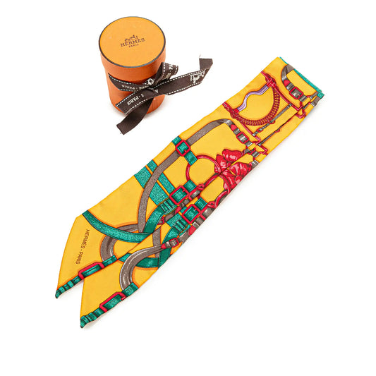 Hermès Grand Manege Silk Twilly Scarf