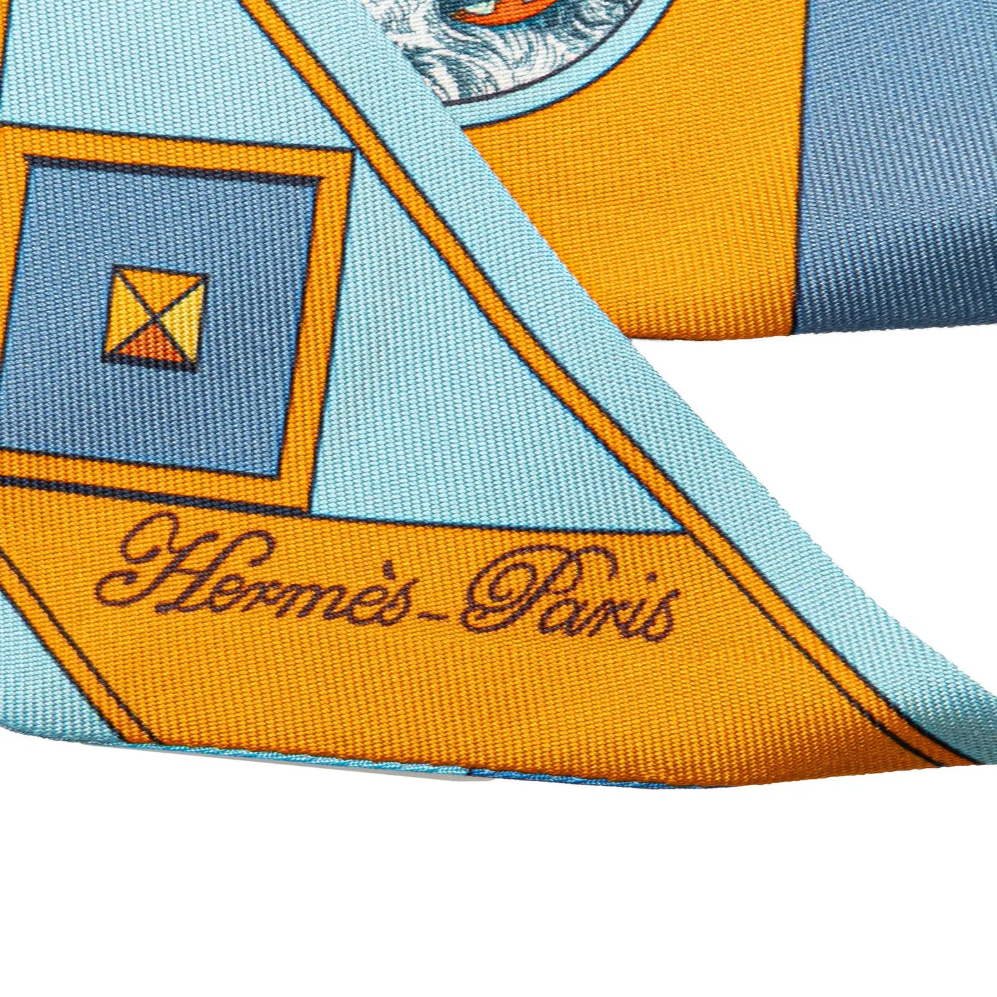 Hermès Colliers Et Chiens Forever Silk Twilly Scarf