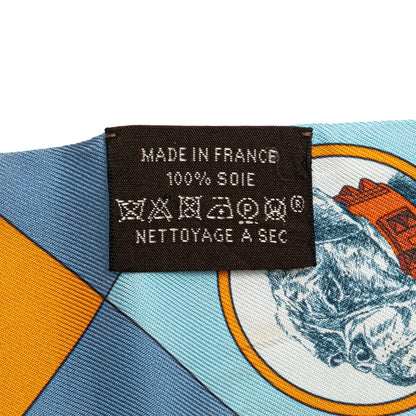 Hermès Colliers Et Chiens Forever Silk Twilly Scarf