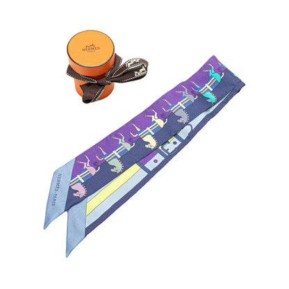 Hermès Rocabar Silk Twilly Scarf