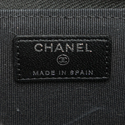 Chanel CC Quilted Lambskin Coin and Card Case