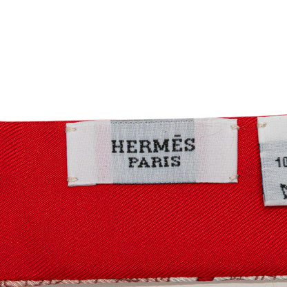 Hermès Le Tour Du Monde Twilly Silk Scarf
