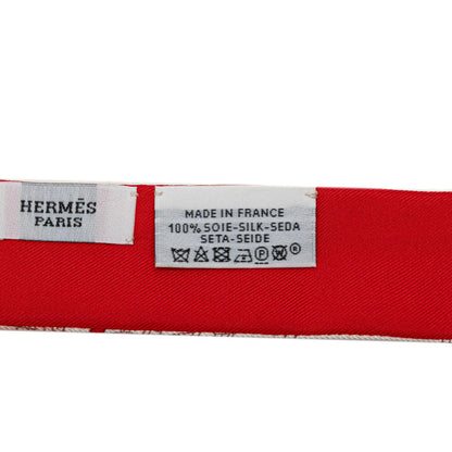 Hermès Le Tour Du Monde Twilly Silk Scarf