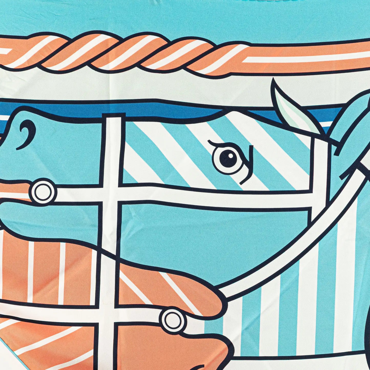 Hermès Quadrige Bayadere Giant Triangle Scarf