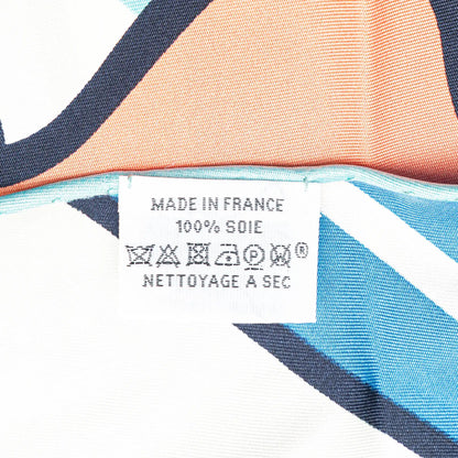 Hermès Quadrige Bayadere Giant Triangle Scarf