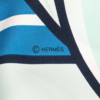 Hermès Quadrige Bayadere Giant Triangle Scarf