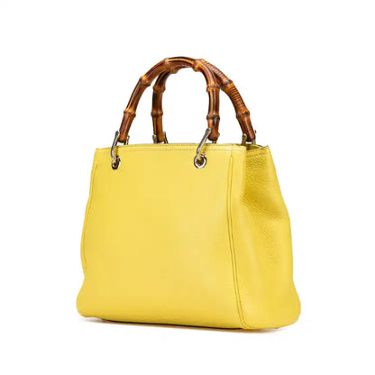 Gucci Small Calfskin Bamboo Shopper Satchel