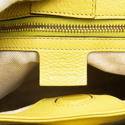 Gucci Small Calfskin Bamboo Shopper Satchel