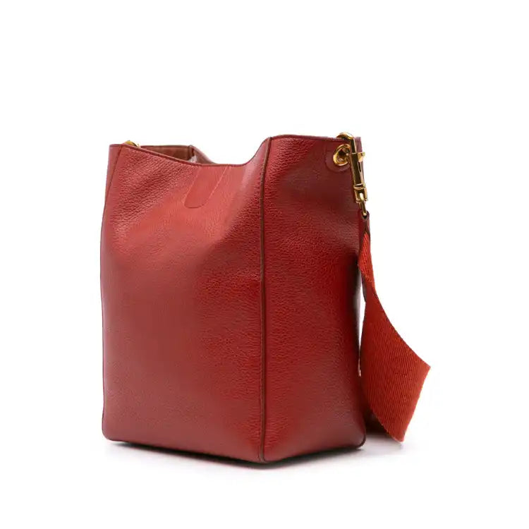 Celine Small Leather Seau Sangle Bucket Bag