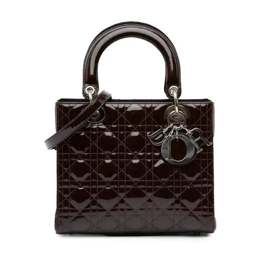 Dior Medium Patent Cannage Lady