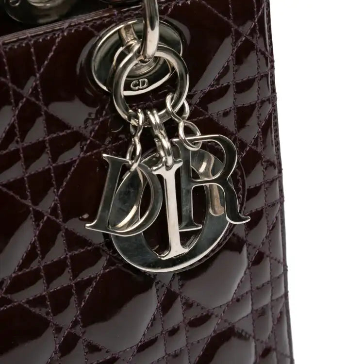 Dior Medium Patent Cannage Lady