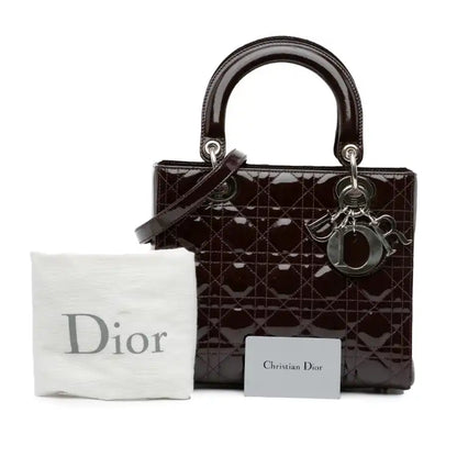 Dior Medium Patent Cannage Lady