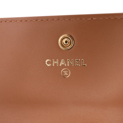 Chanel Quilted Lambskin Flap Card Holder