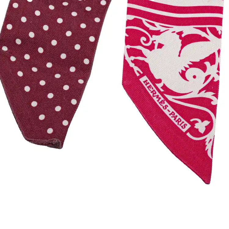 Hermès Astrologie A Pois Silk Twilly Scarf