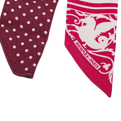 Hermès Astrologie A Pois Silk Twilly Scarf