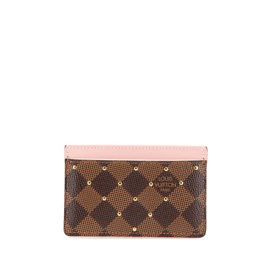 Louis Vuitton Damier Ebene Studded Card Holder