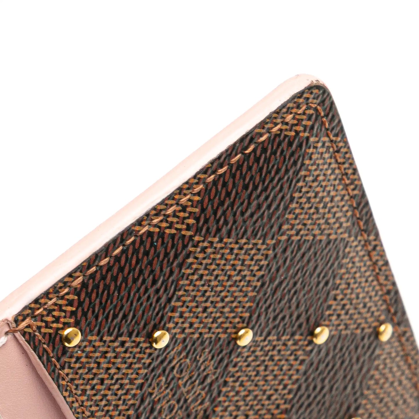 Louis Vuitton Damier Ebene Studded Card Holder