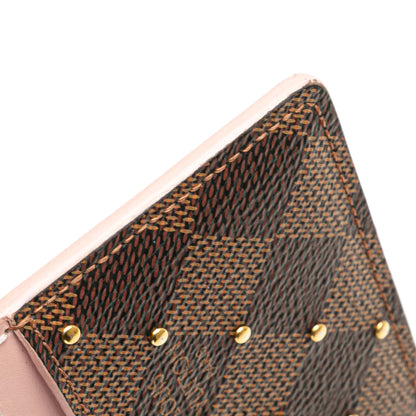 Louis Vuitton Damier Ebene Studded Card Holder