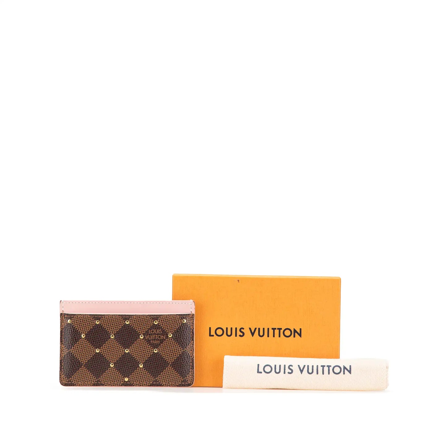 Louis Vuitton Damier Ebene Studded Card Holder