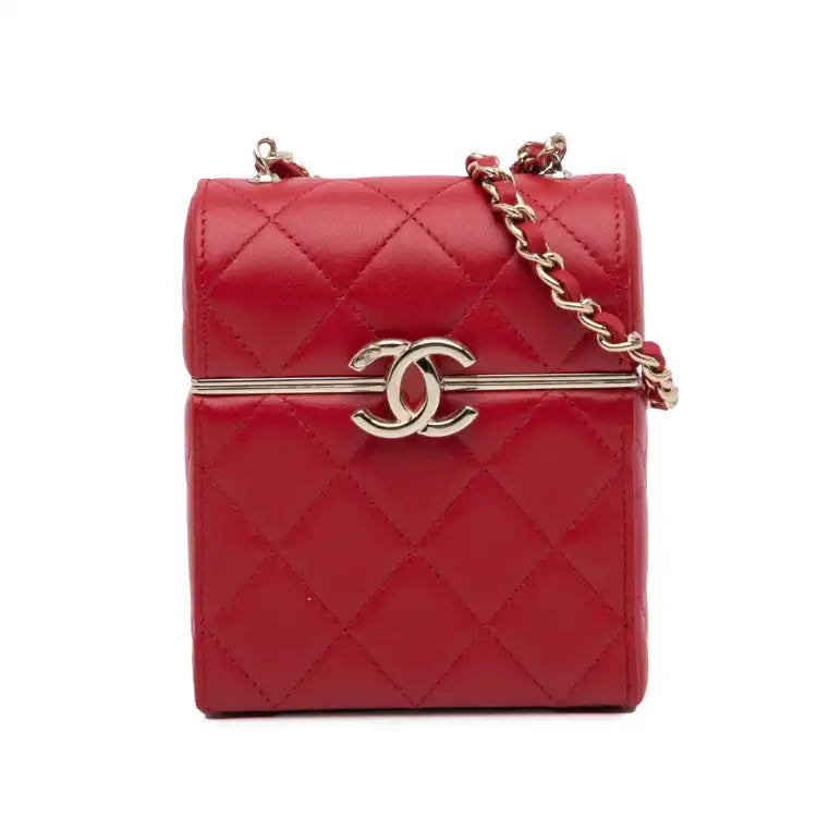 Chanel Small CC Lambskin Box Vanity with Chain