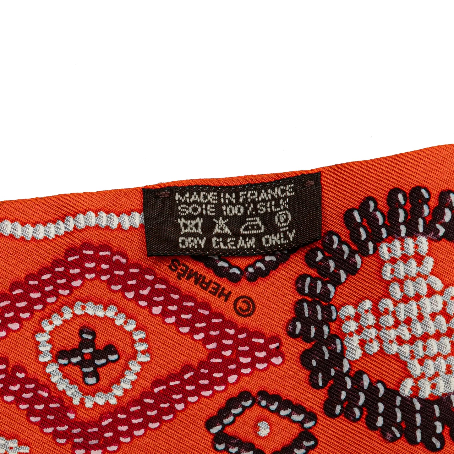 Hermès Kelly en Perles Silk Twilly Scarf
