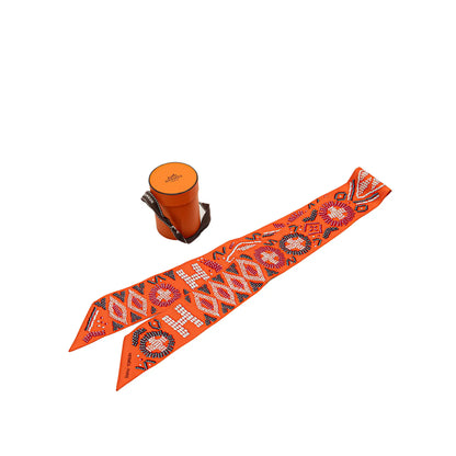 Hermès Kelly en Perles Silk Twilly Scarf