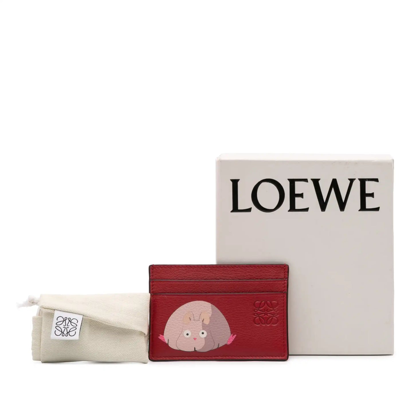LOEWE Studio Ghibli Spirited Away Leather Boh Rat Card Holder