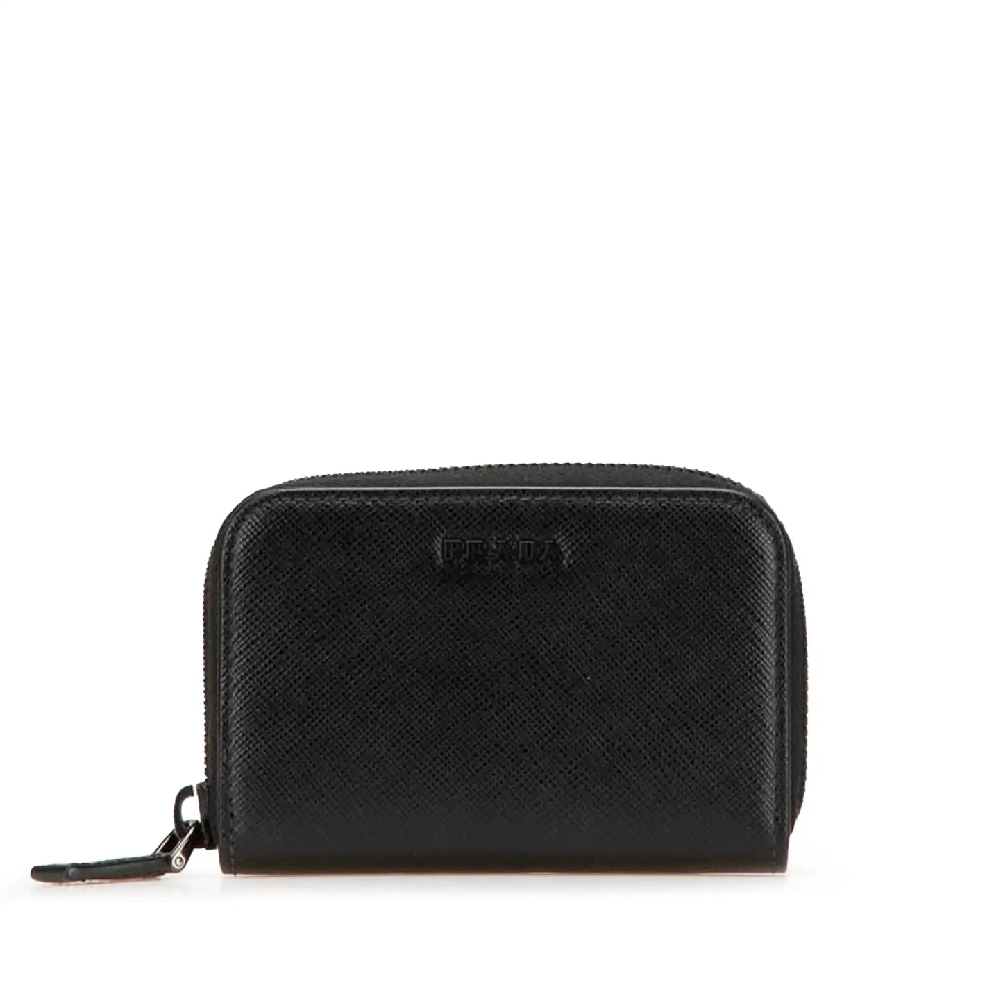 Prada Saffiano Zip Coin Pouch