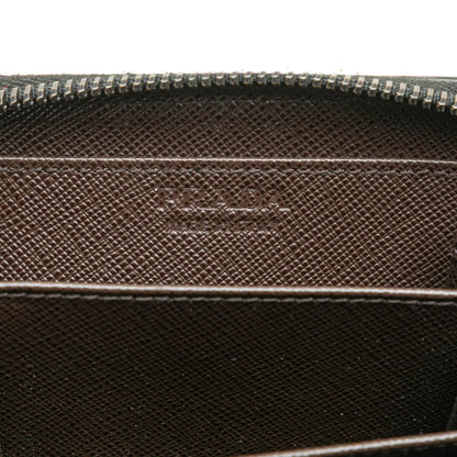 Prada Saffiano Zip Coin Pouch