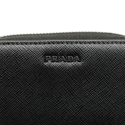 Prada Saffiano Zip Coin Pouch