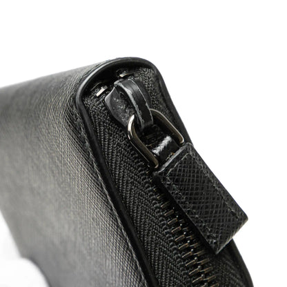 Prada Saffiano Zip Coin Pouch