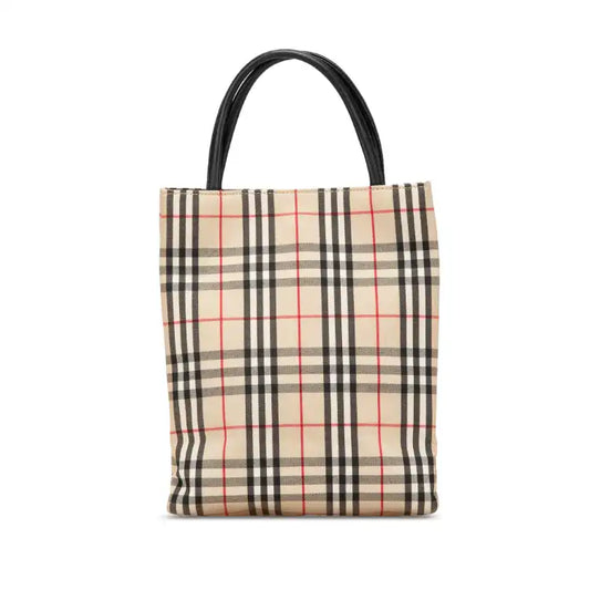 Burberry House Check Canvas Handbag