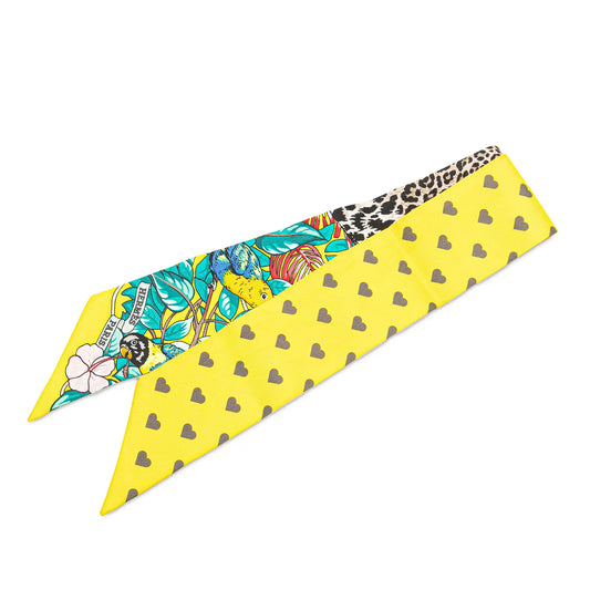 Hermès Jungle Love Silk Twilly Scarf