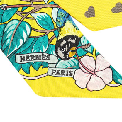 Hermès Jungle Love Silk Twilly Scarf