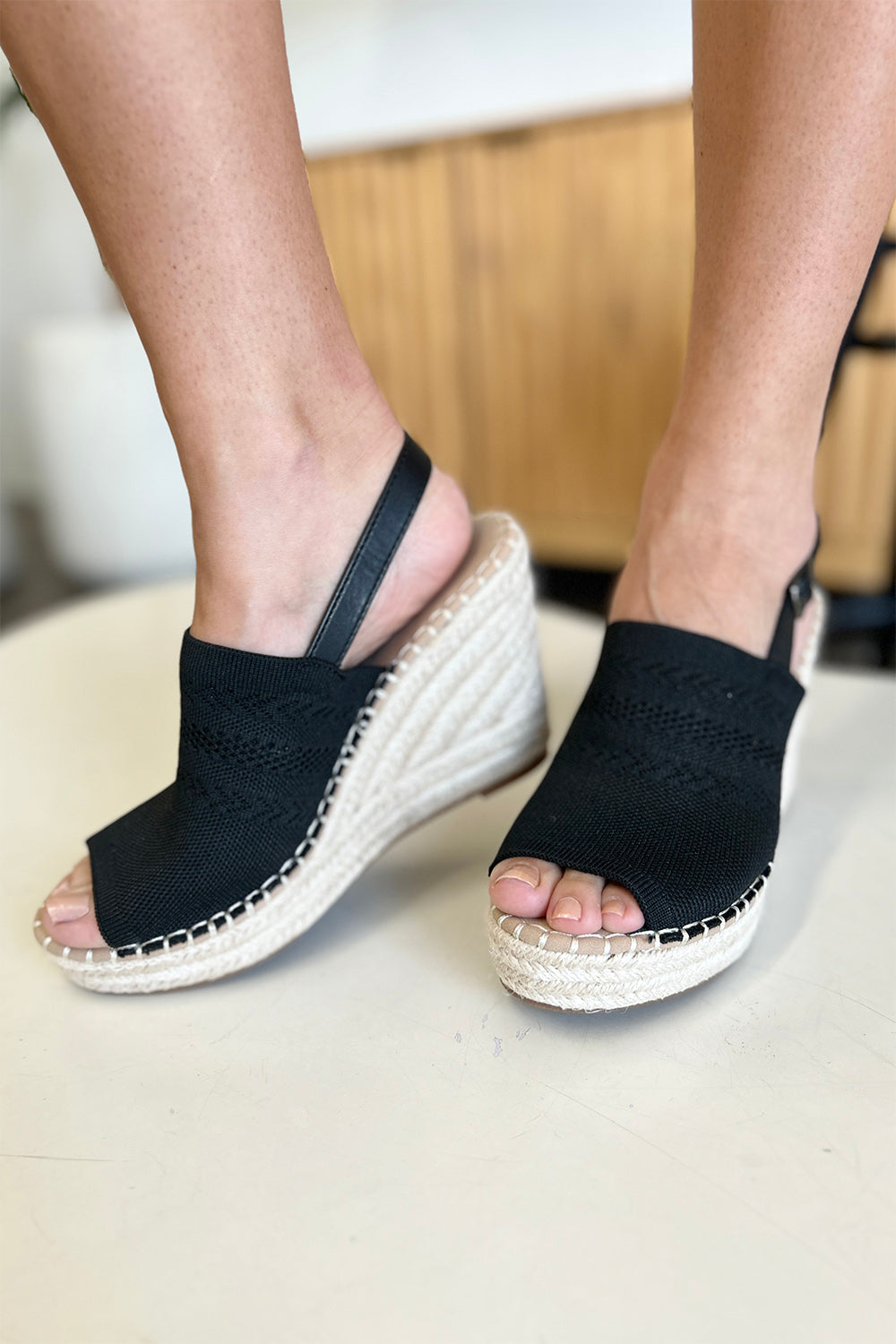 She Wears Glory™ — Esther’s Elevation Peep Toe High Heel Sandals - She Wears Glory Beverly Hills