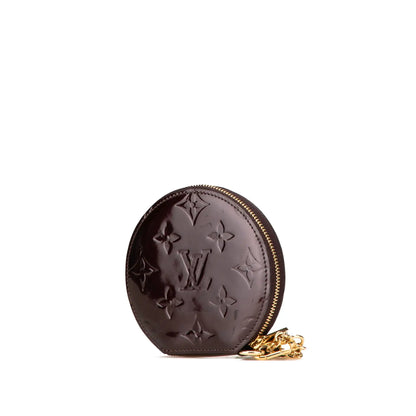 Louis Vuitton Monogram Vernis Round Coin Pouch