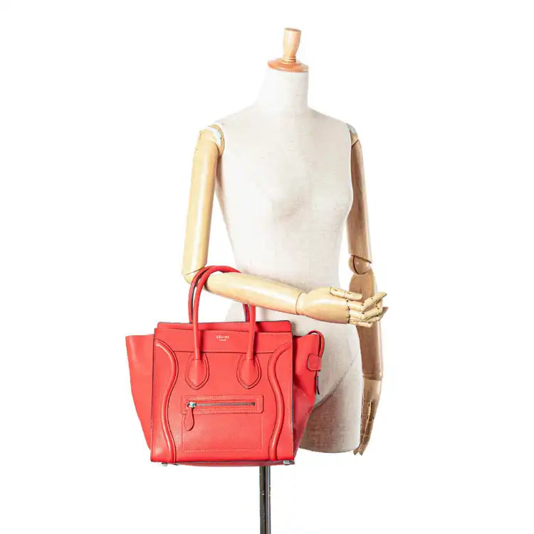 Celine Micro Calfskin Luggage Tote