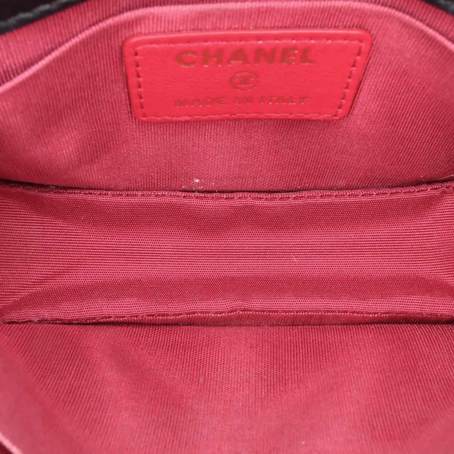 Chanel Mini Lambskin Button On Top Flap
