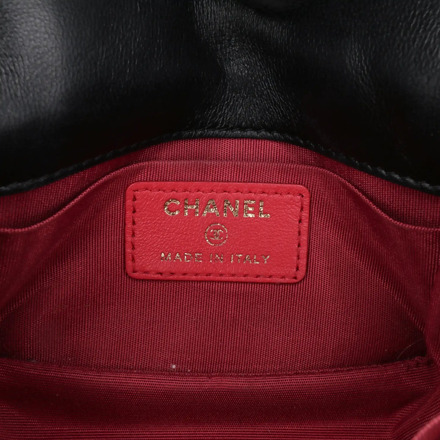 Chanel Mini Lambskin Button On Top Flap