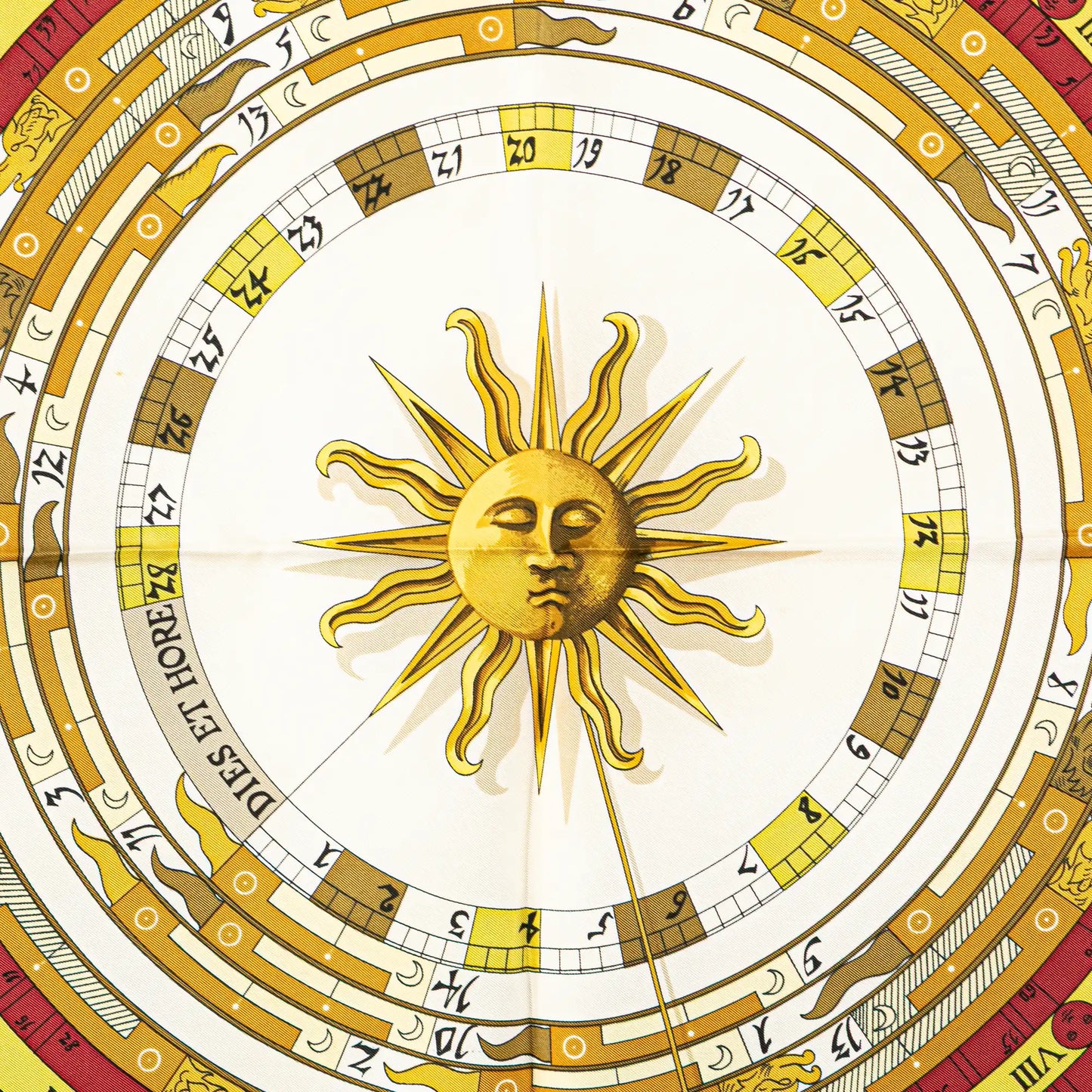 Hermès Astrologie Dies et Hore Silk Scarf 90