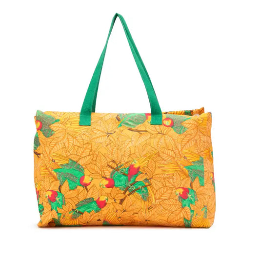 Hermès Toile Les Perroquets Tote